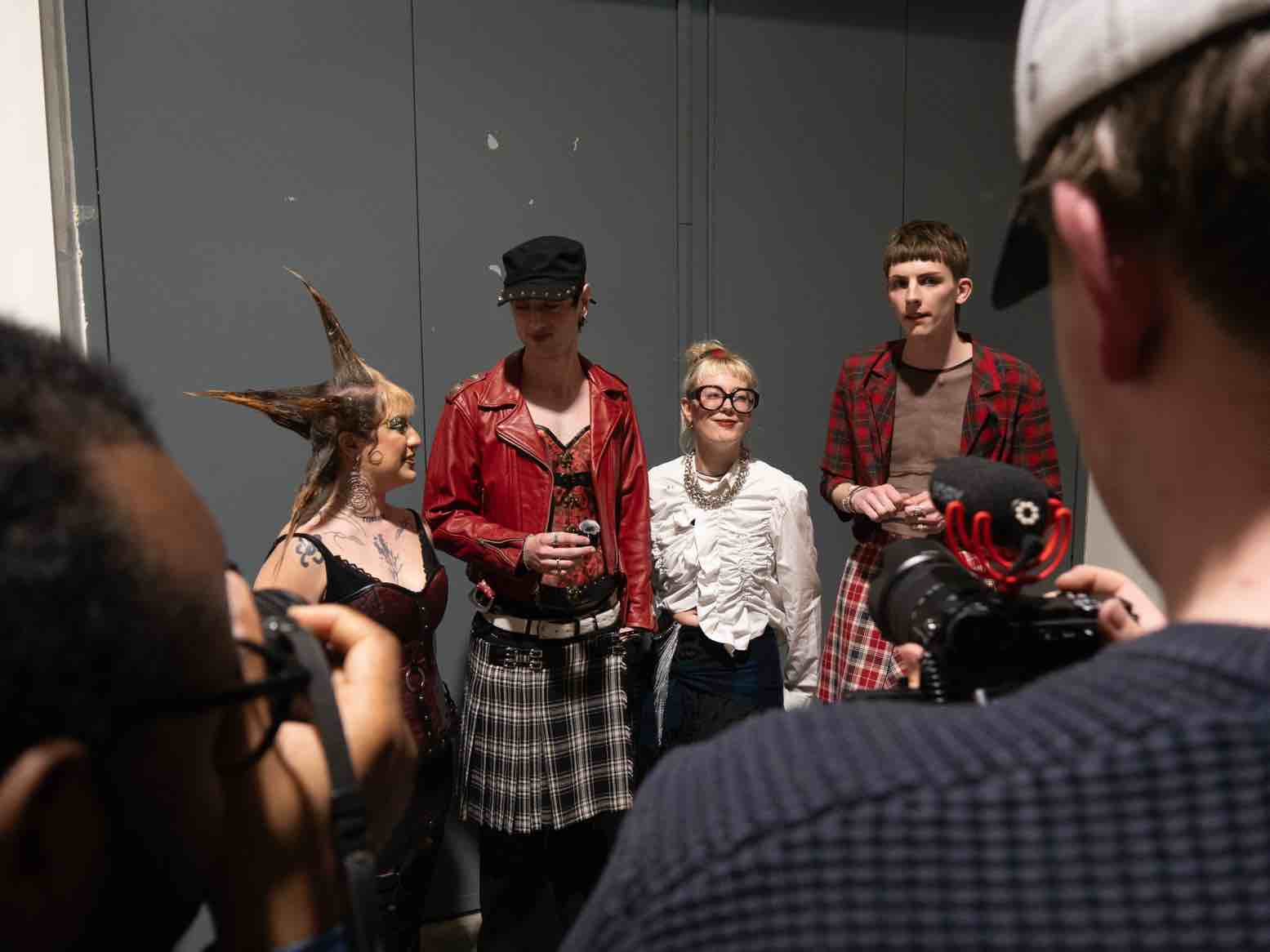 Étudiantes du Bachelor Design de Mode de Bellecour École présentant leur mini-collection inspirée des Rencontres d'Arles au Marché de la Mode Vintage 2026 à La Sucrière