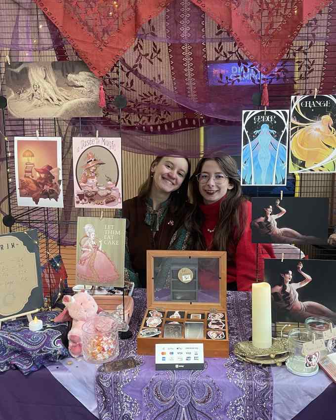 Étudiants de Bellecour École exposant leurs illustrations et créations lors de la Renew Expo 2026